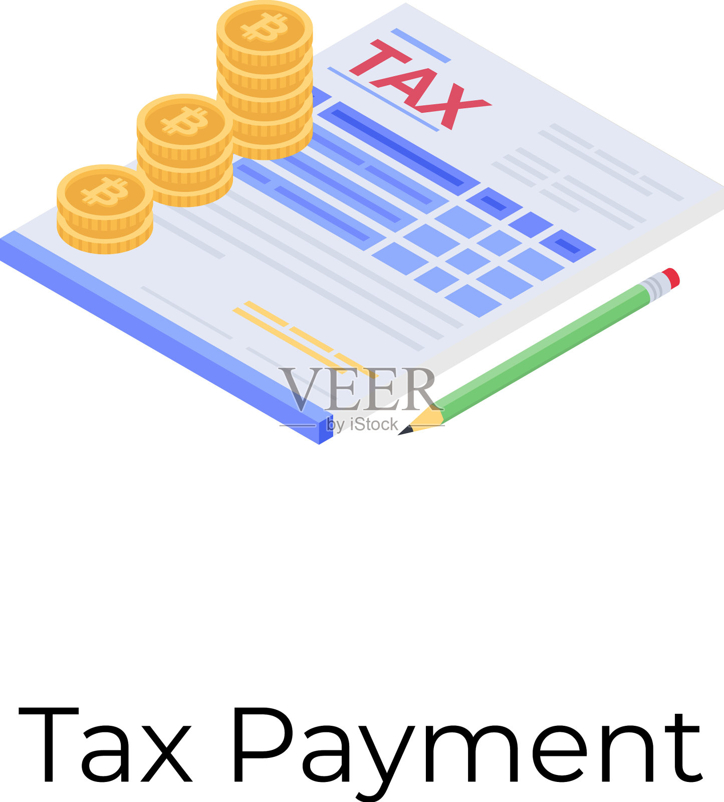 纳税插画图片素材