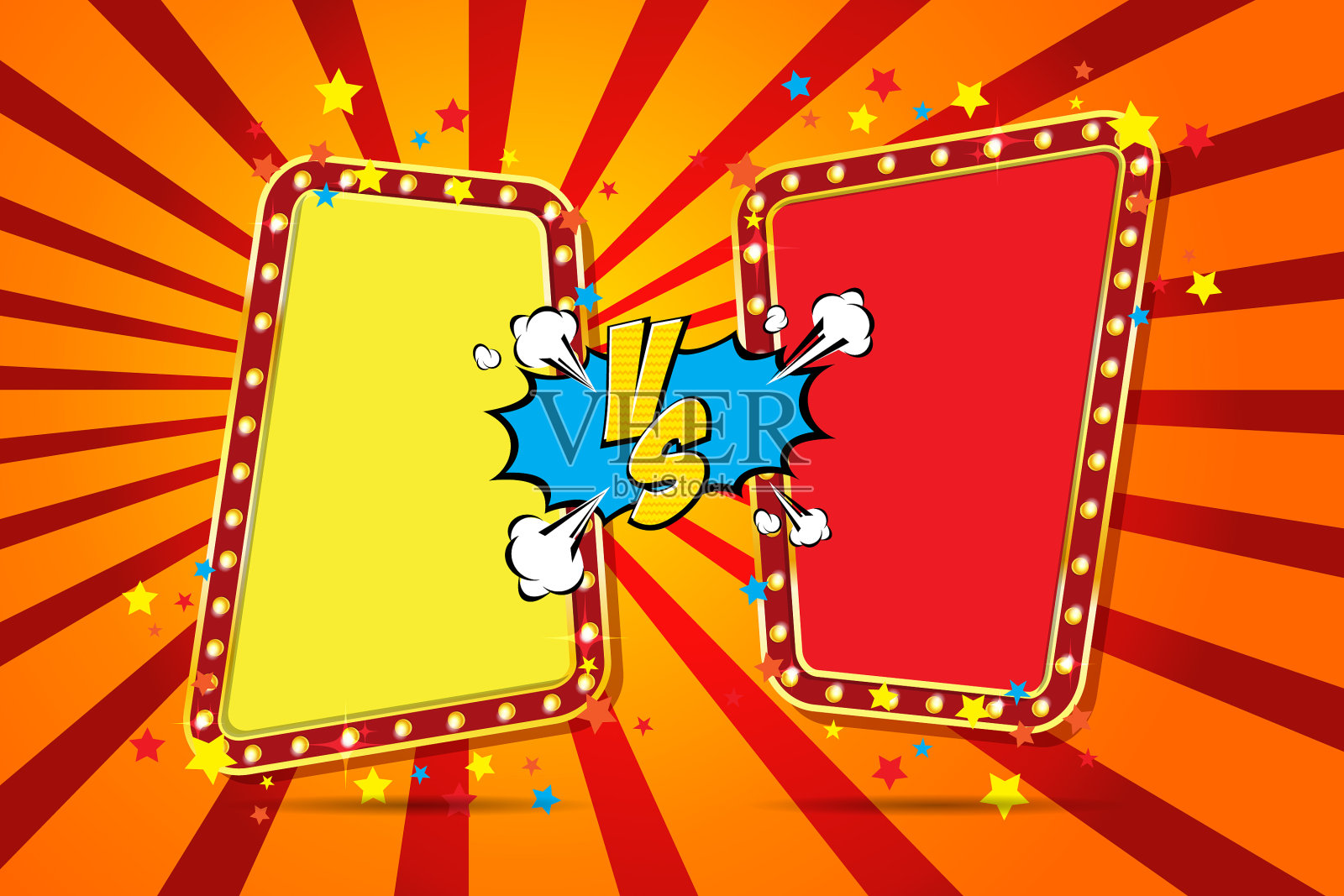 战斗背景漫画风格设计插画图片素材