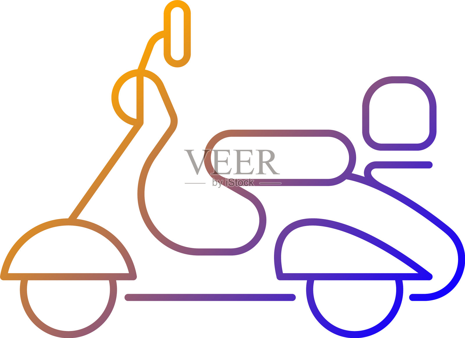 复古动力梯度线性图标设计元素图片
