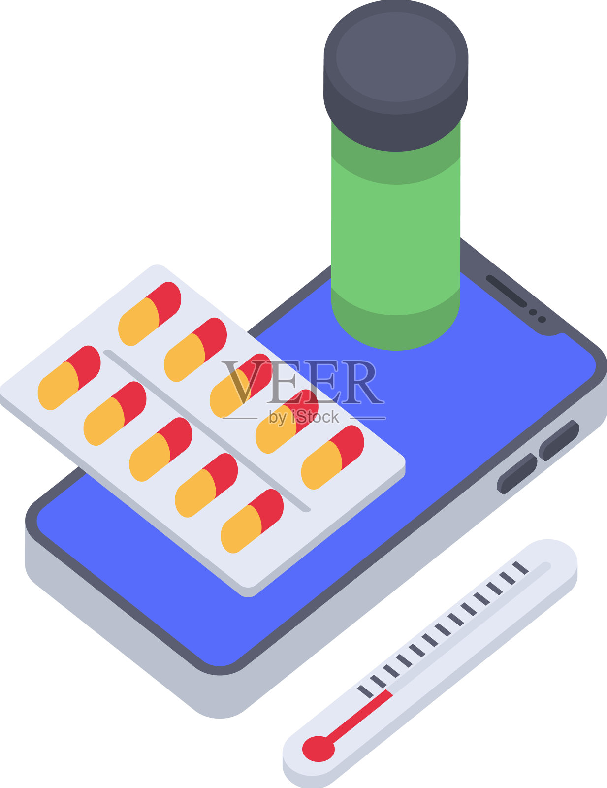 医疗移动应用设计元素图片