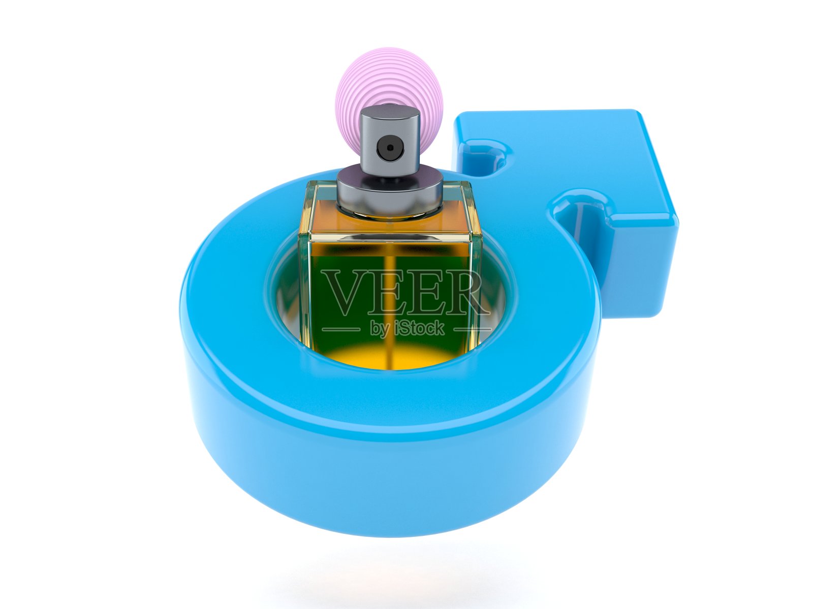 香水瓶里面是男性性别的象征照片摄影图片