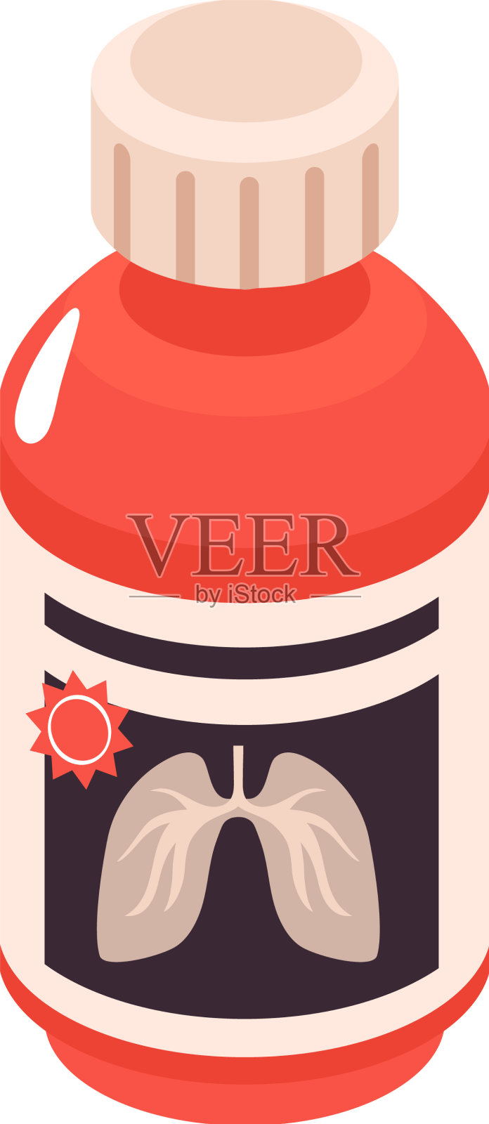 肺药插画图片素材