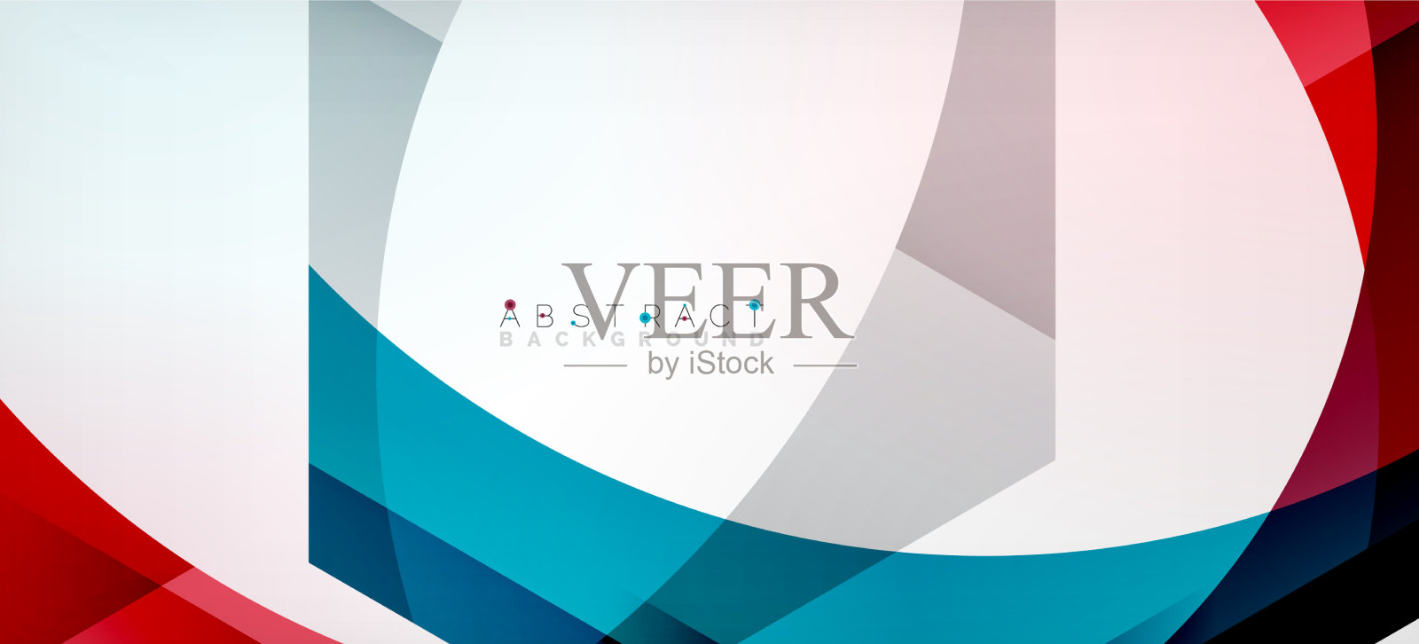 彩色六边形几何抽象插画图片素材