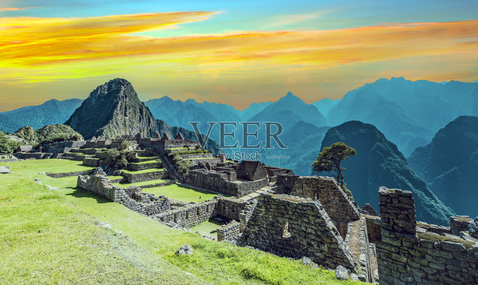 马丘比丘印加遗址照片摄影图片