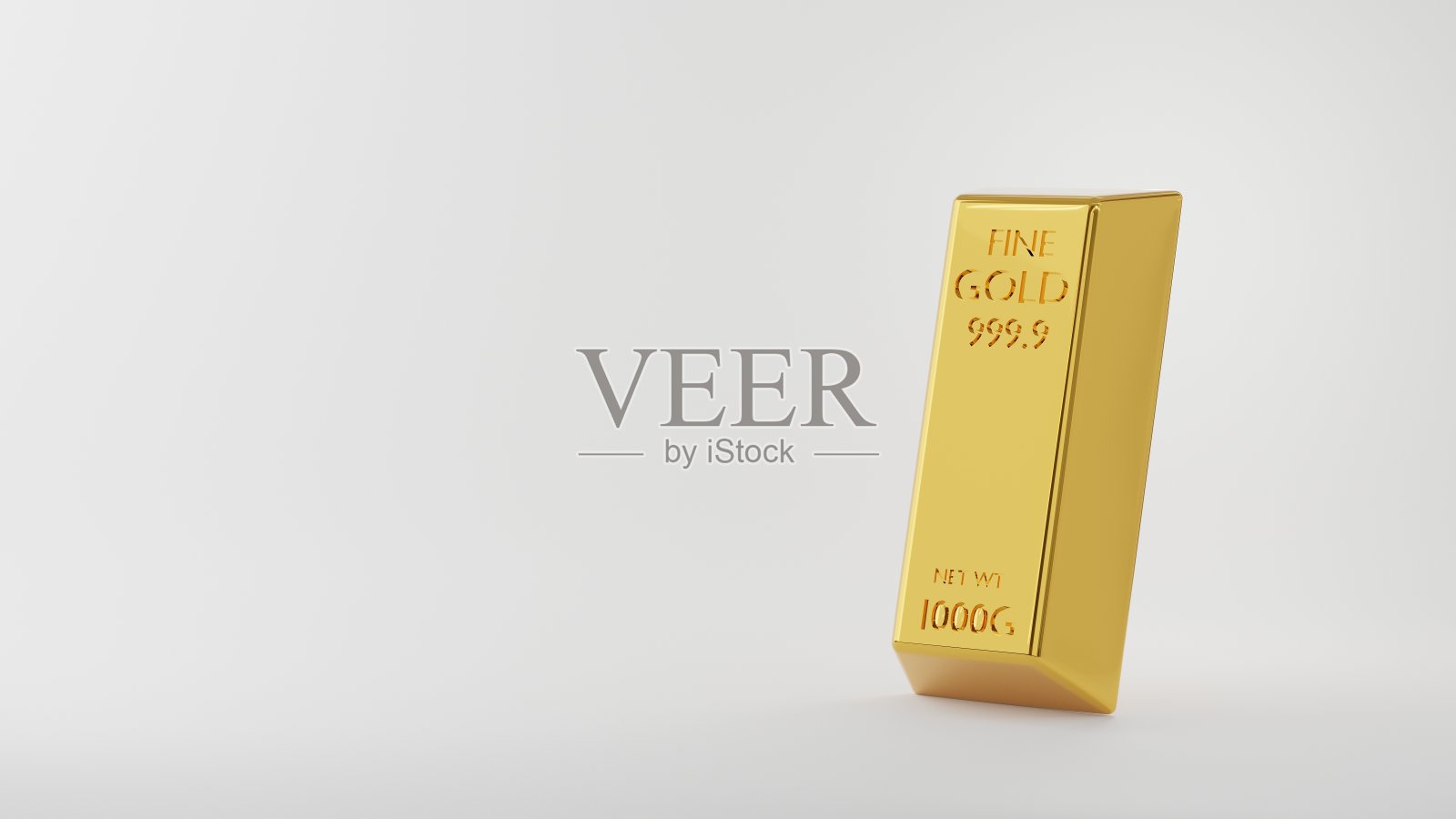 金条或金砖锭孤立在白色背景上照片摄影图片