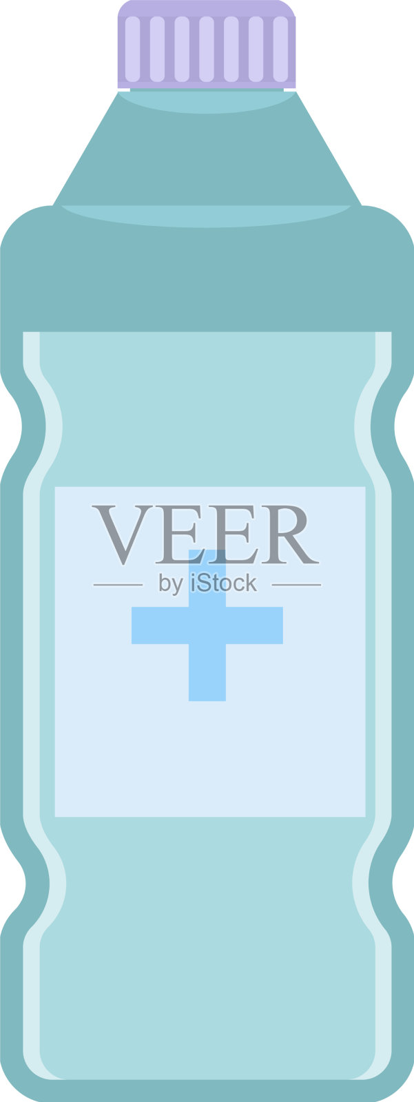 柔性消毒瓶组成设计元素图片