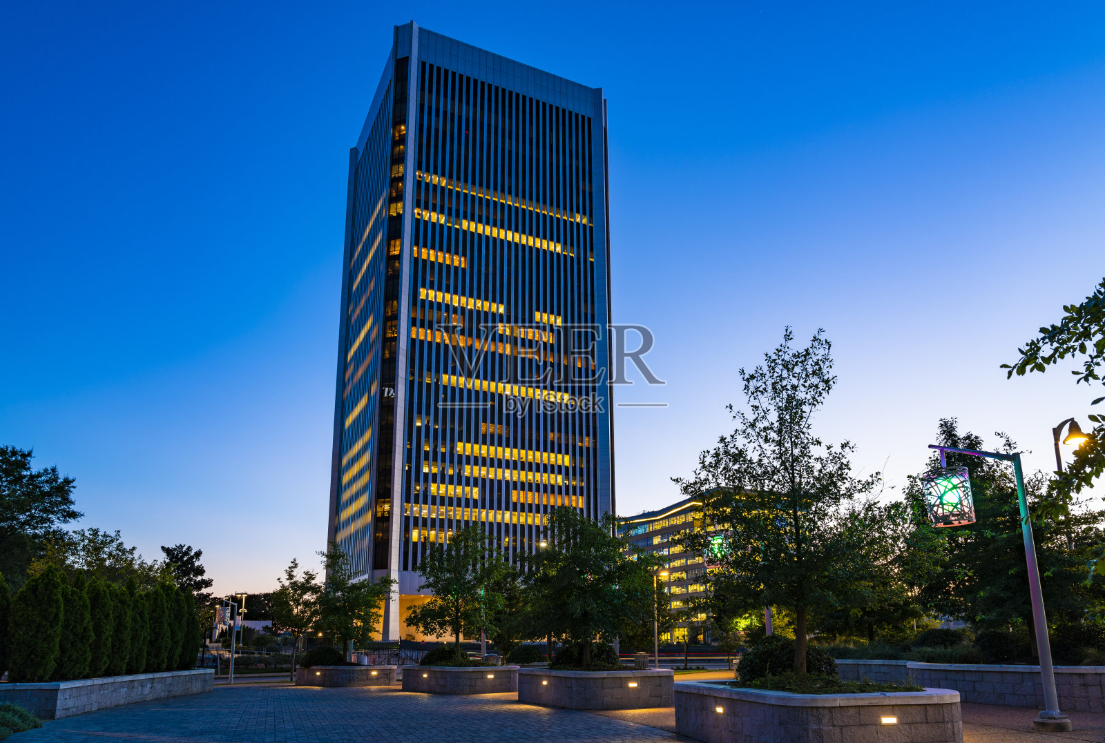 里士满联邦储备银行在里士满，弗吉尼亚州，美国照片摄影图片