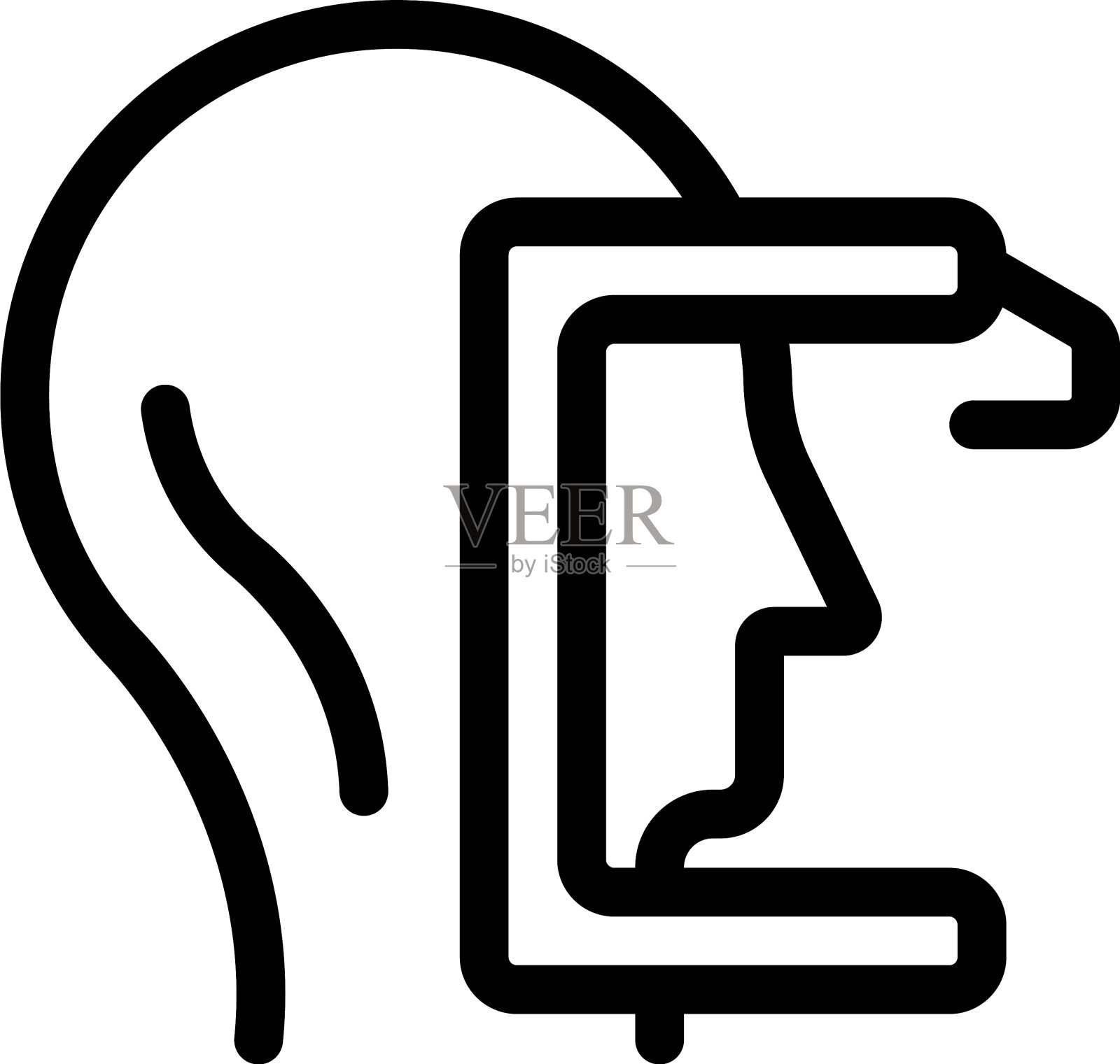 激光显微镜插画图片素材