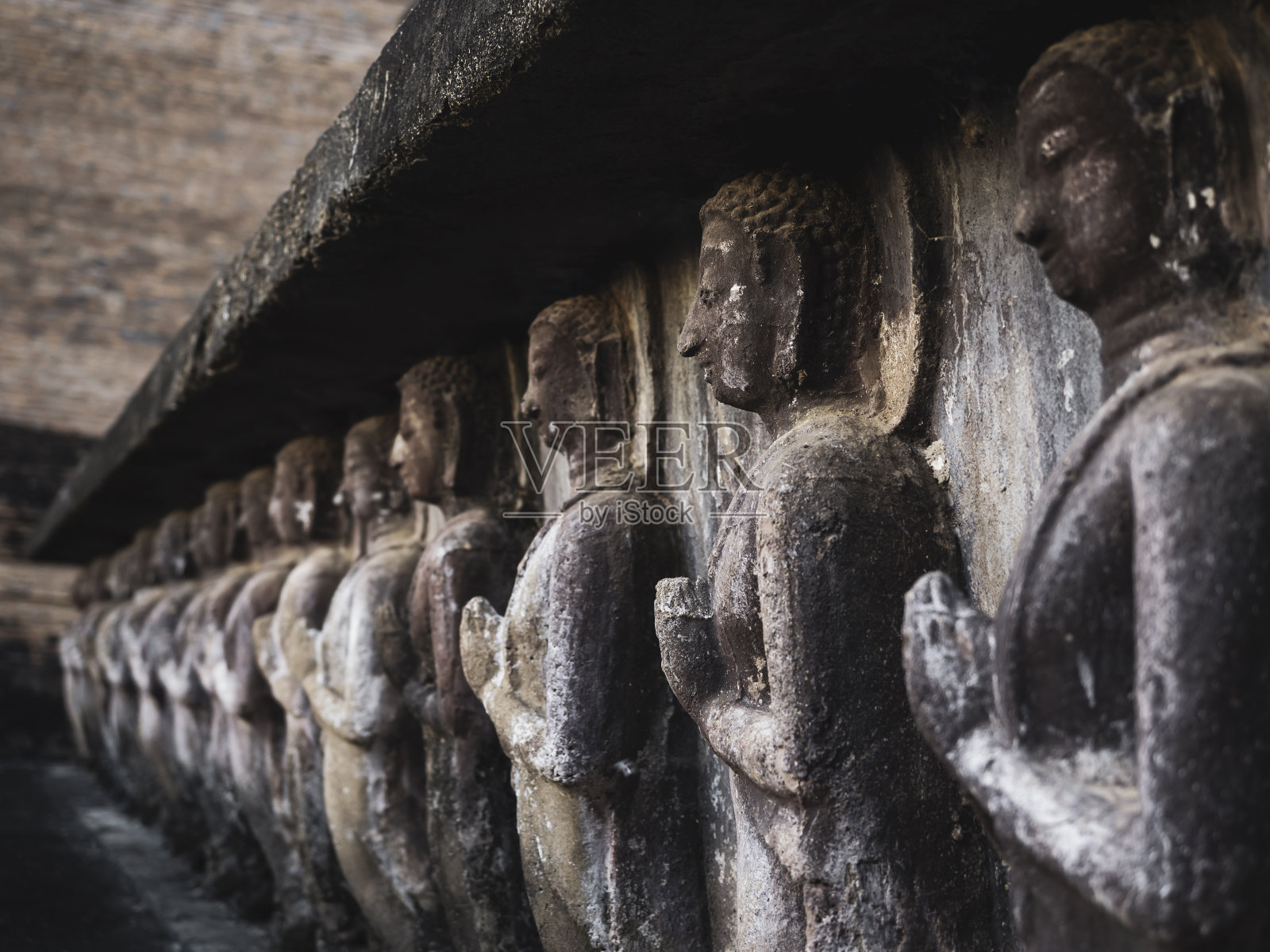 素可泰历史公园，联合国教科文组织世界遗产。照片摄影图片