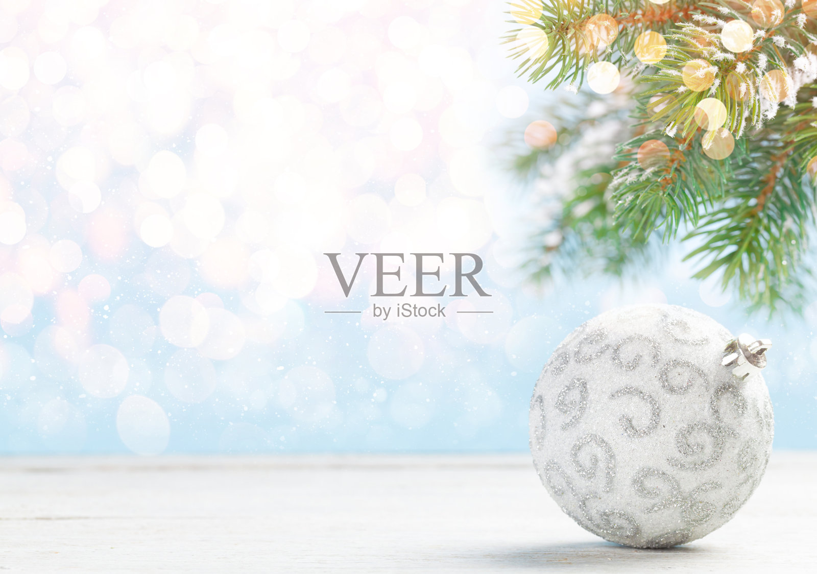 装饰小玩意的圣诞贺卡照片摄影图片