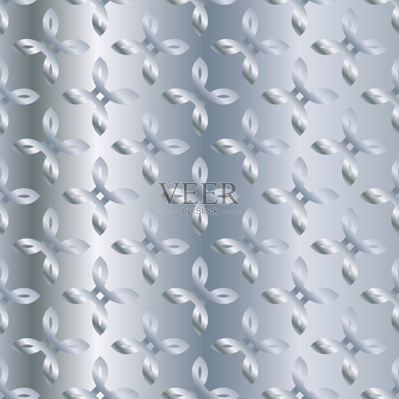 银色金属渐变花图案背景插画图片素材