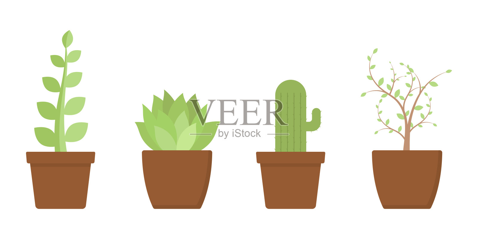 盆栽矢量插图插画图片素材