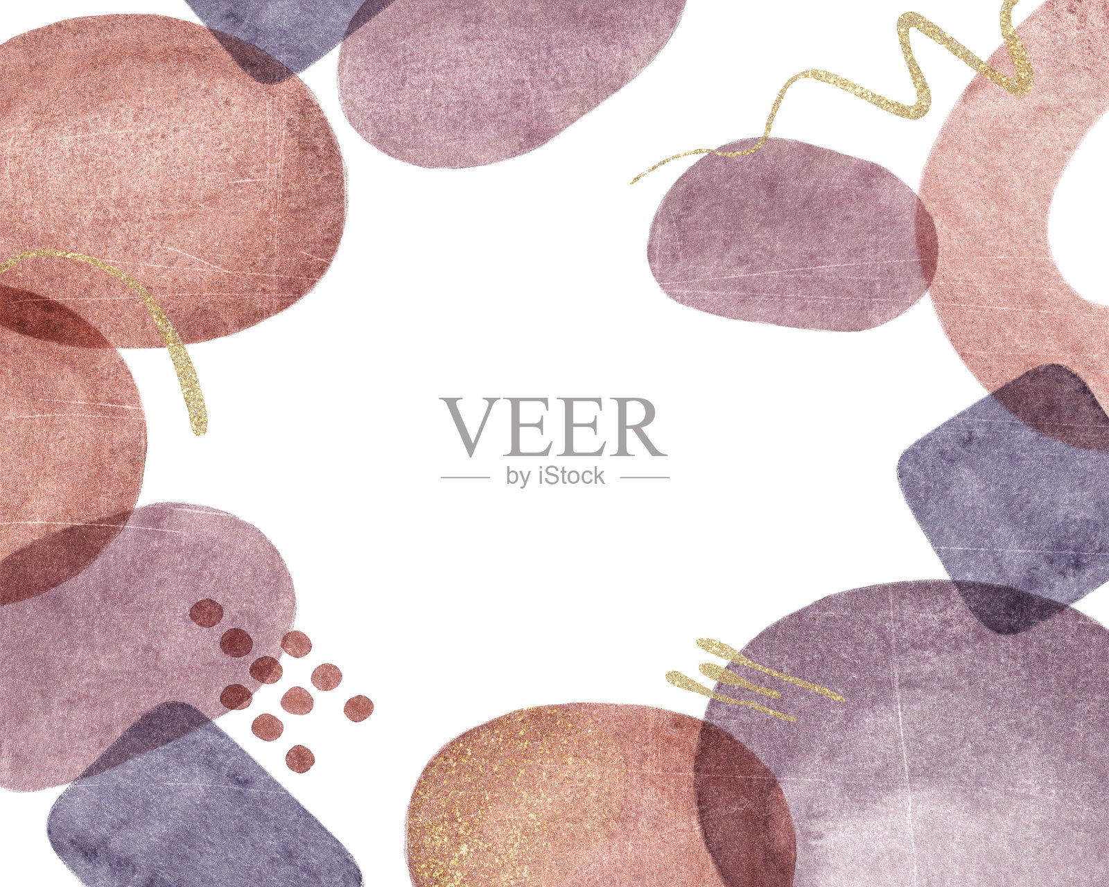 背景从抽象的水彩形状。的名片。活动的邀请。插画图片素材