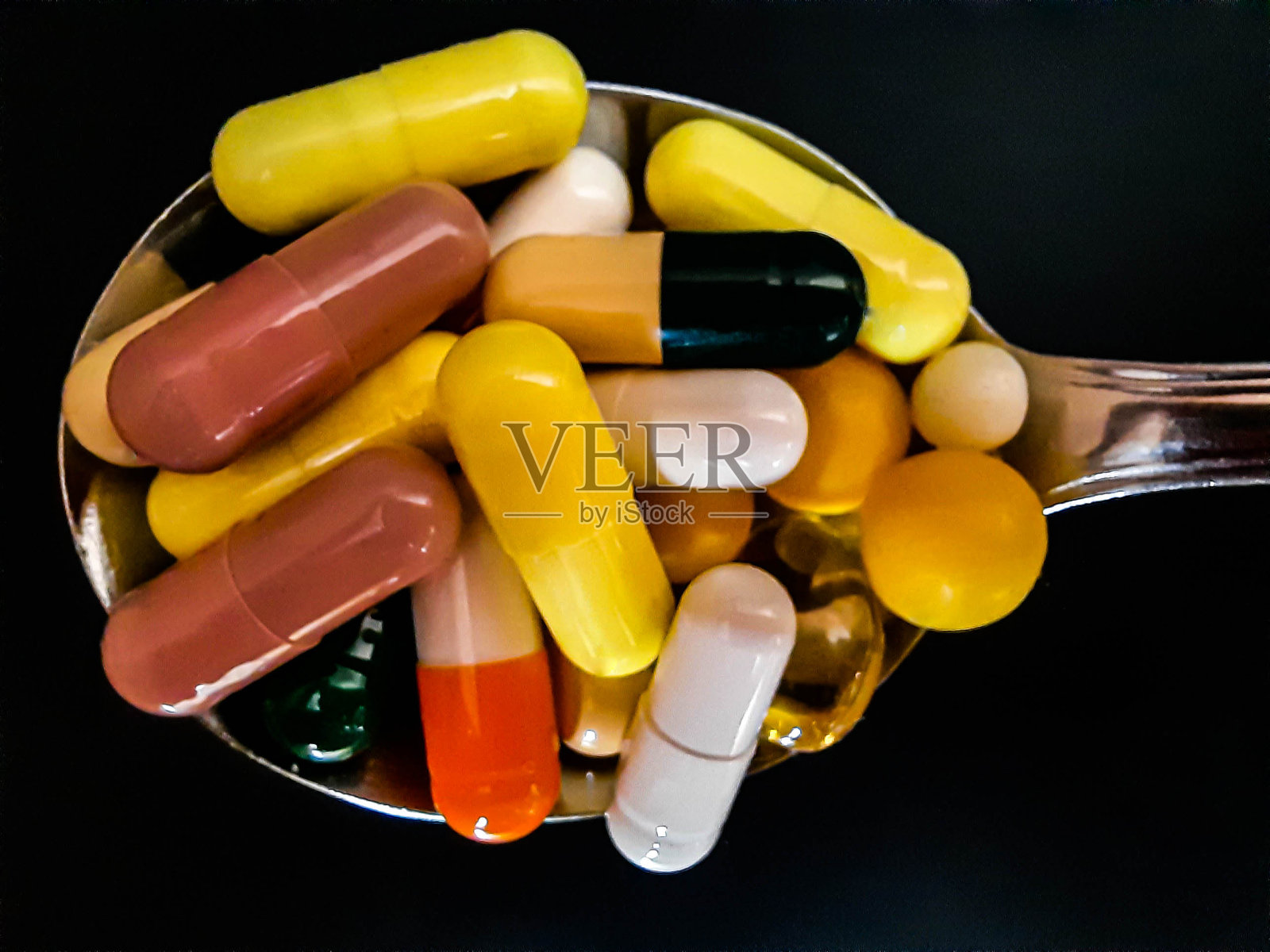 很多胶囊和药片照片摄影图片