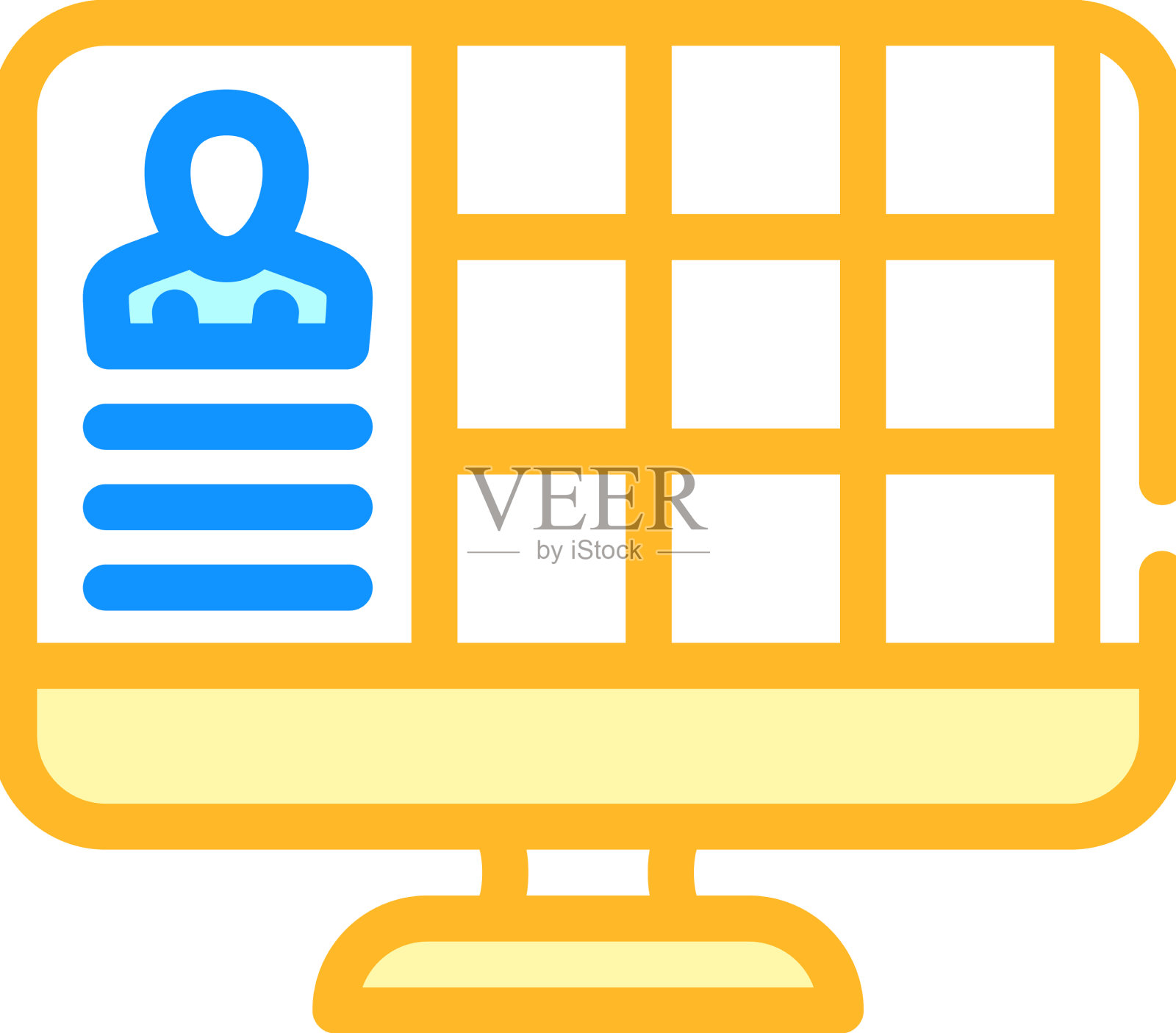 与会者较多的会议图标素材