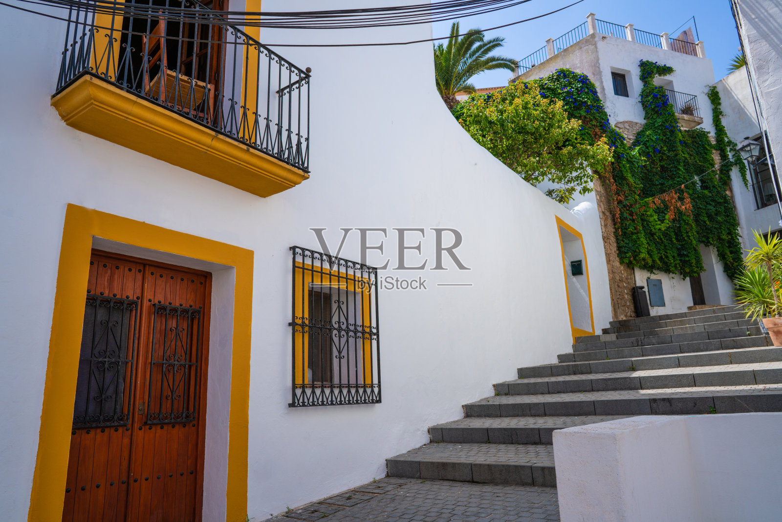 伊比沙·埃维斯萨市中心的法卡德别墅照片摄影图片