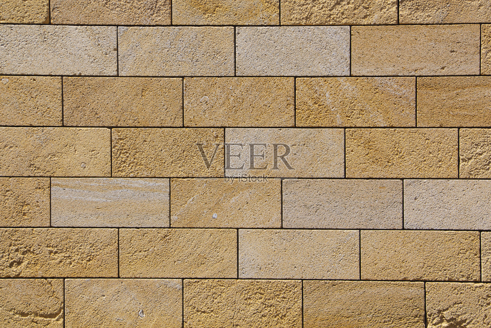 砂岩砖墙，背景，特写。环保建设。照片摄影图片