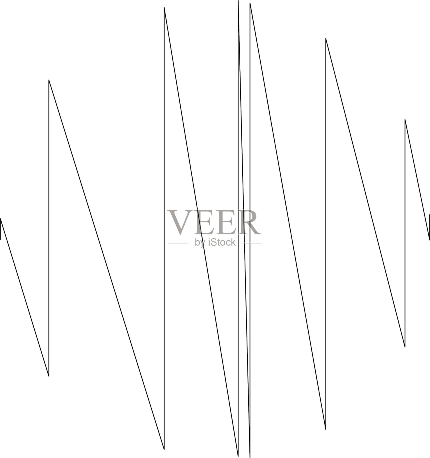 几何交错之字形边缘线元素插画图片素材