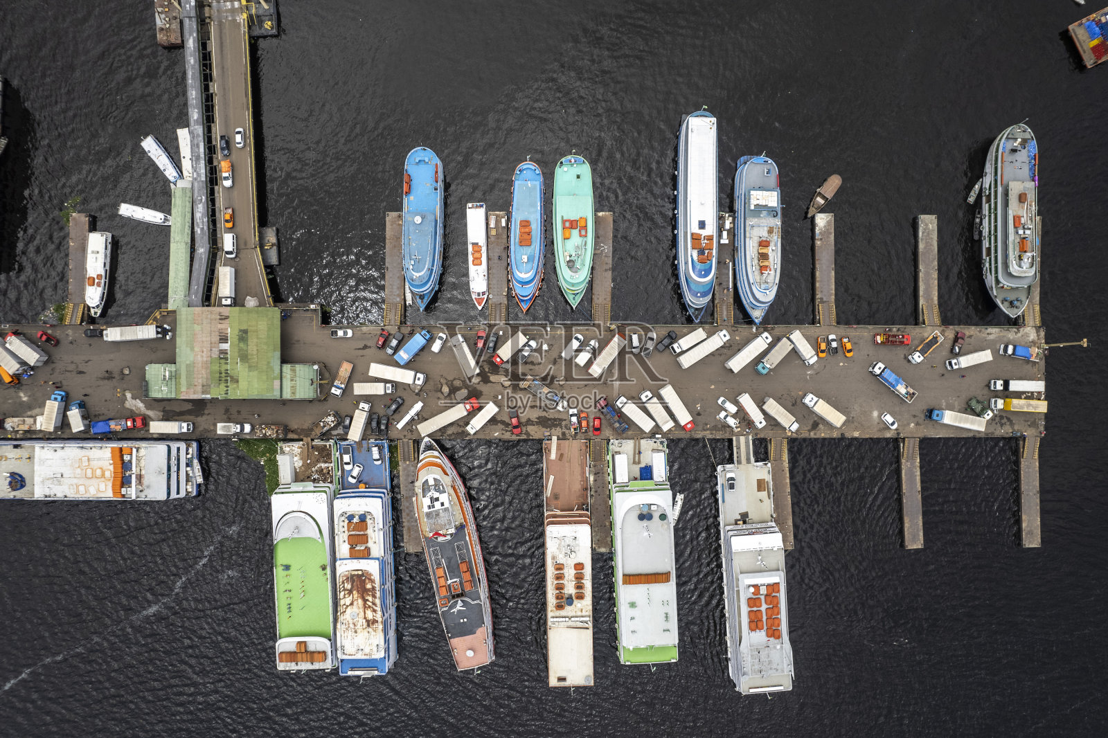 玛瑙斯港全景照片摄影图片