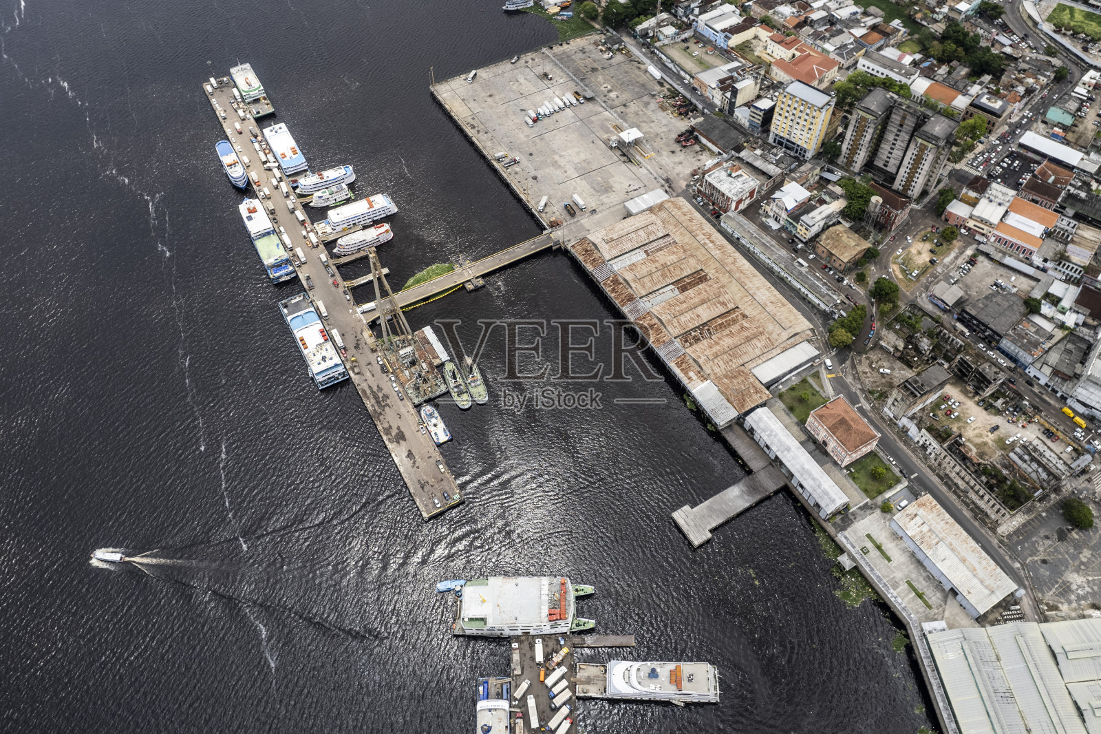 玛瑙斯港全景照片摄影图片