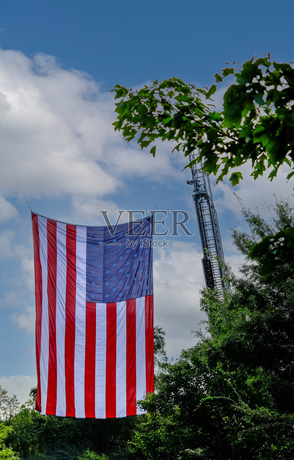 美国国旗挂照片摄影图片