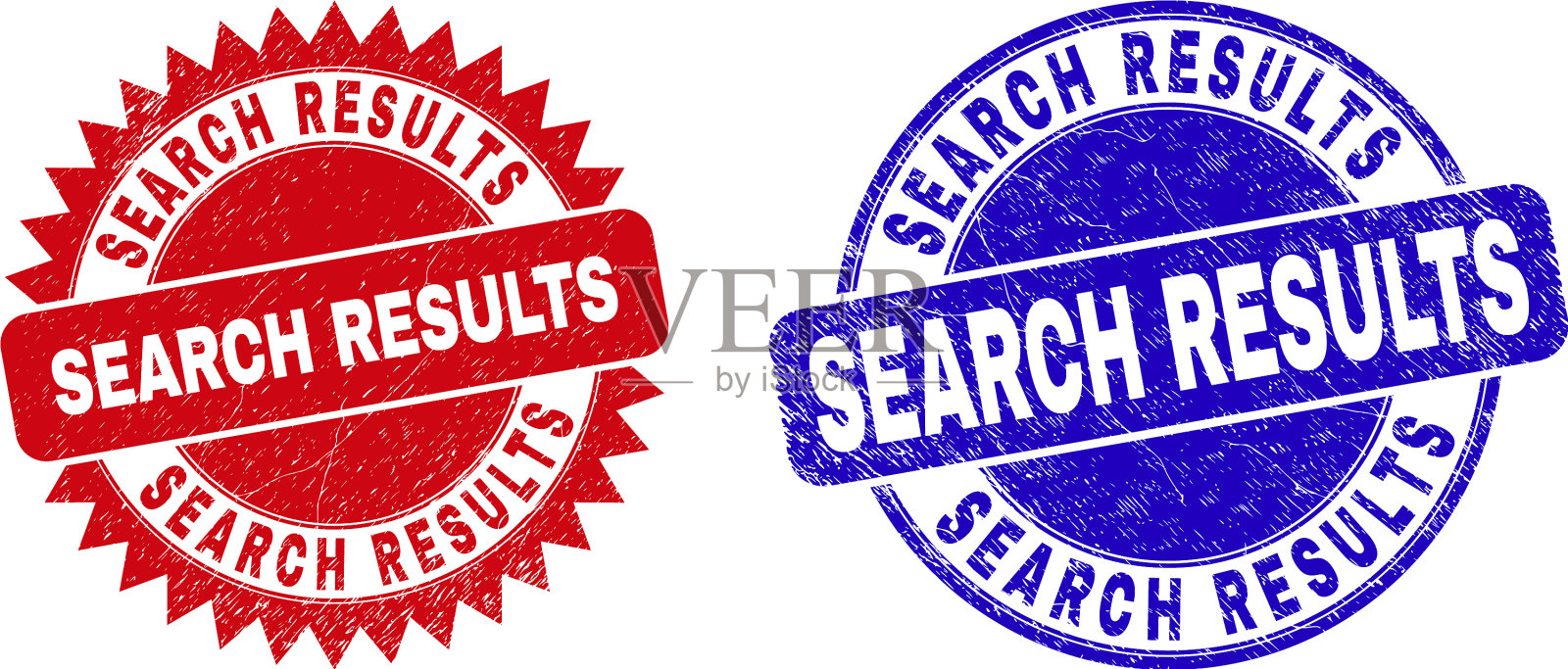 搜索结果圆形和玫瑰形印章插画图片素材