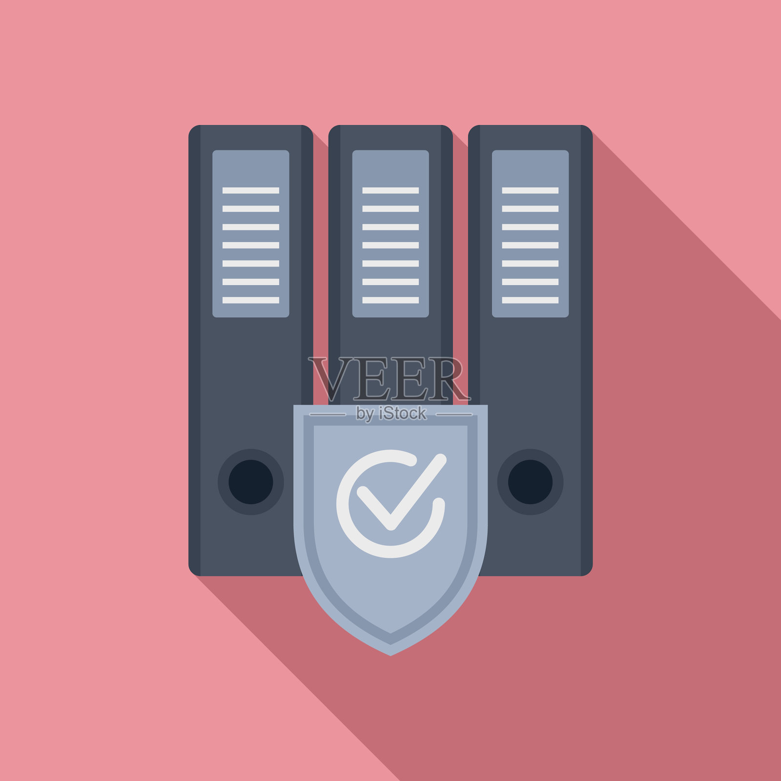 安全文件夹图标平面文件文件夹插画图片素材