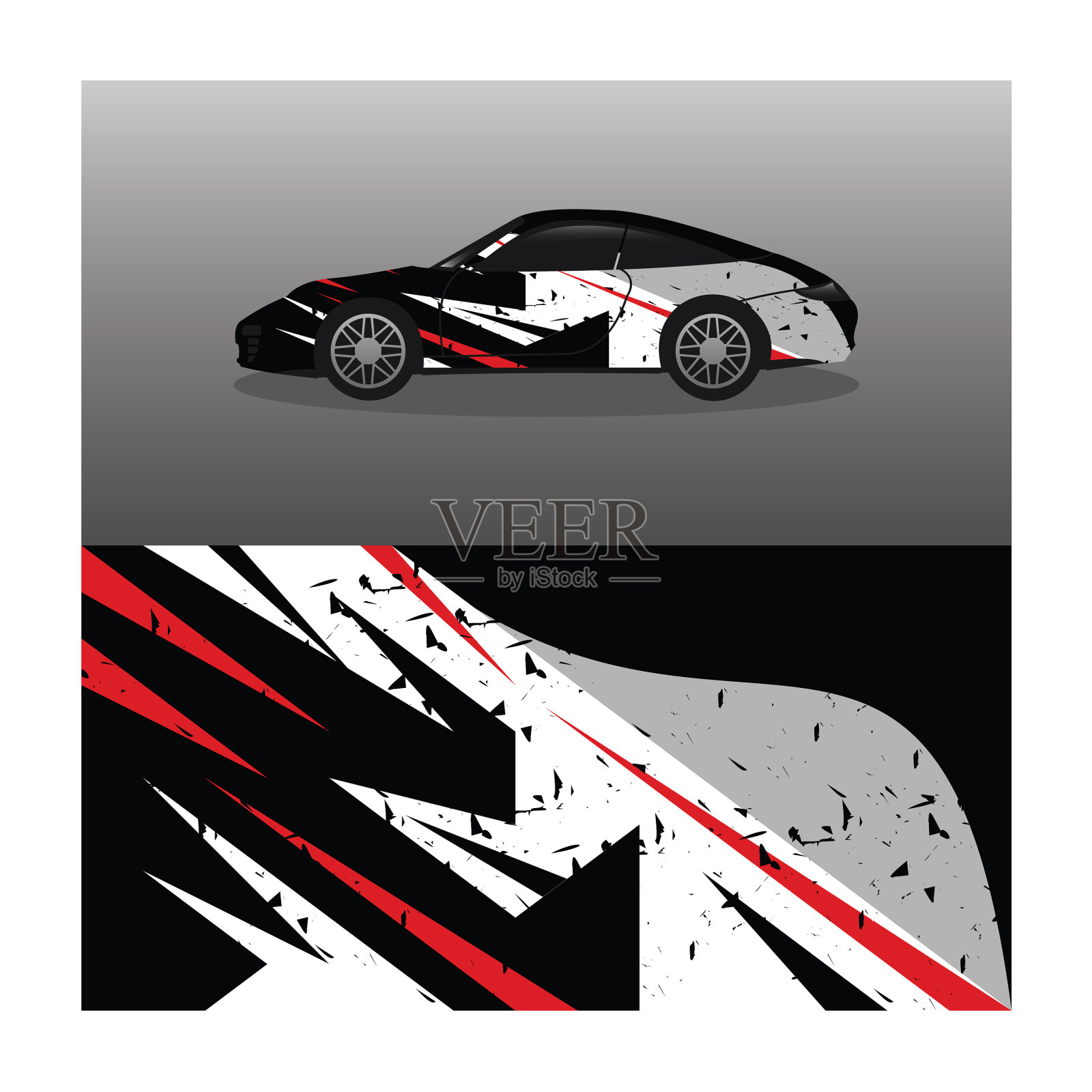 包装汽车设计主题模板插画图片素材