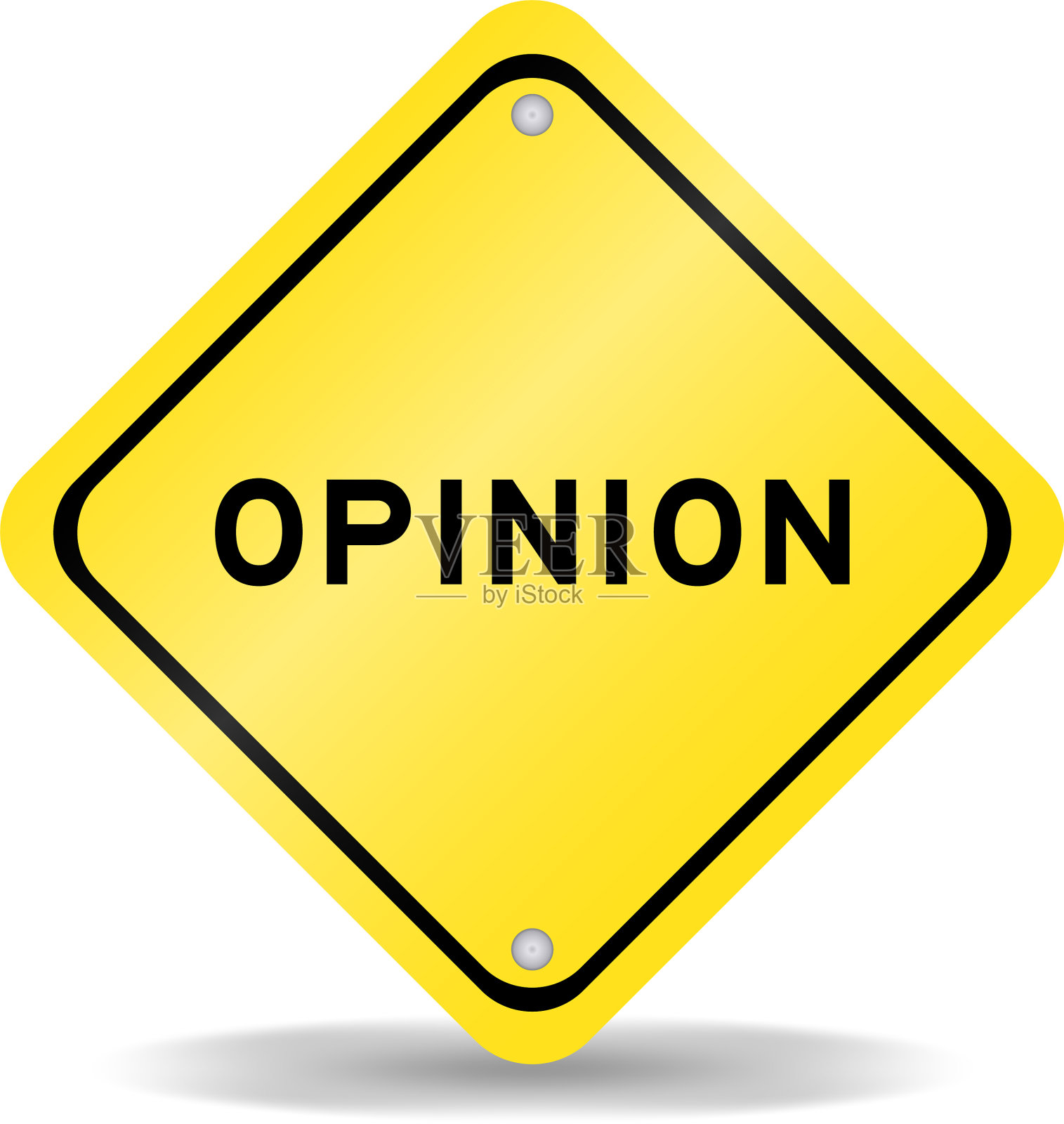 黄色带字交通标志设计元素图片