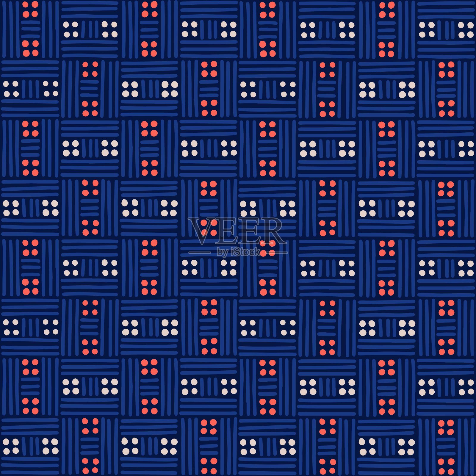 抽象的无缝模式。插画图片素材