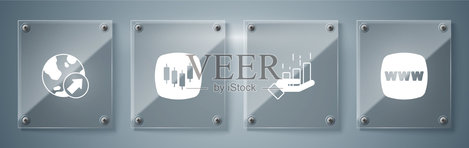 设置网站模板理财增长浏览器图标素材