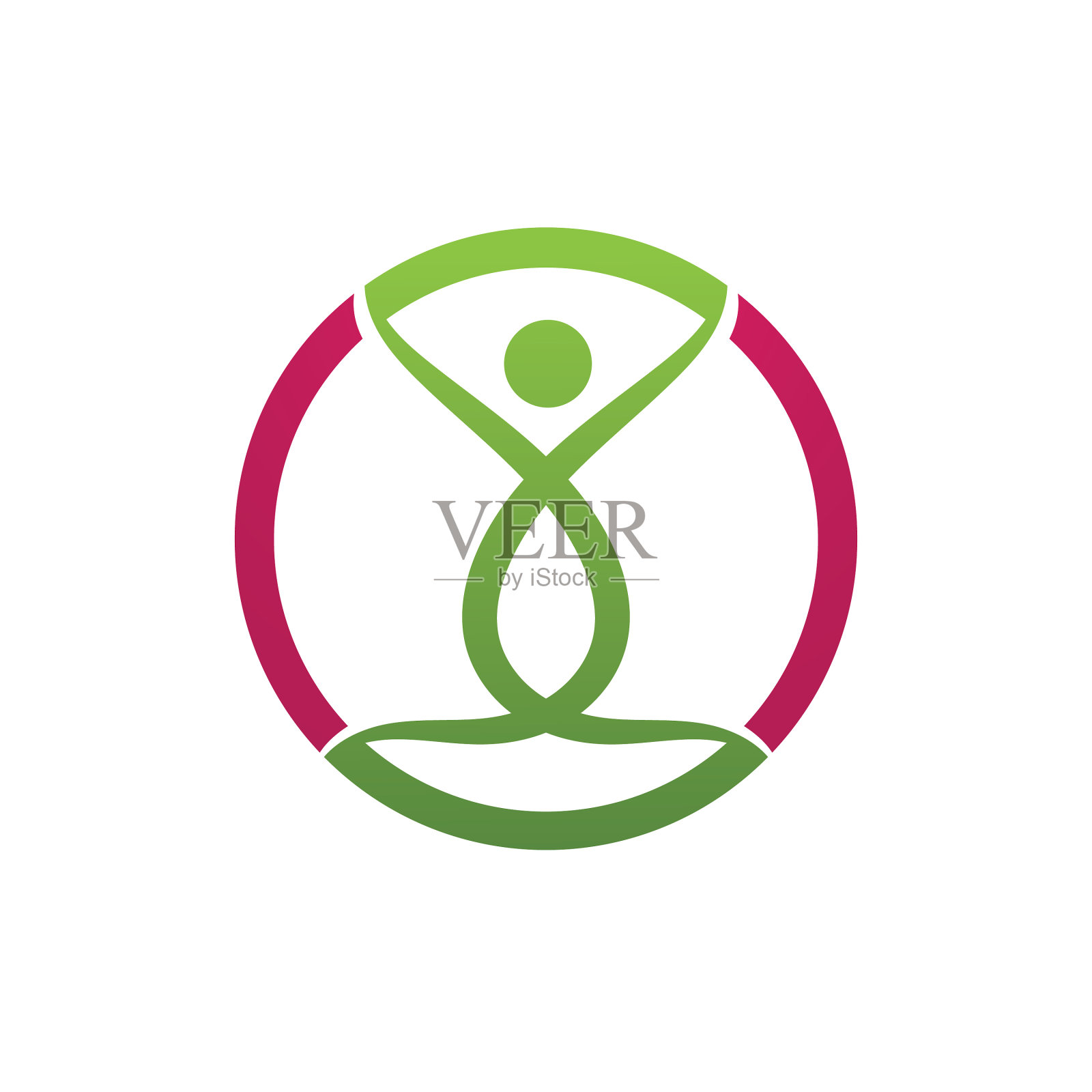 成功人健康生命人性标志设计元素图片