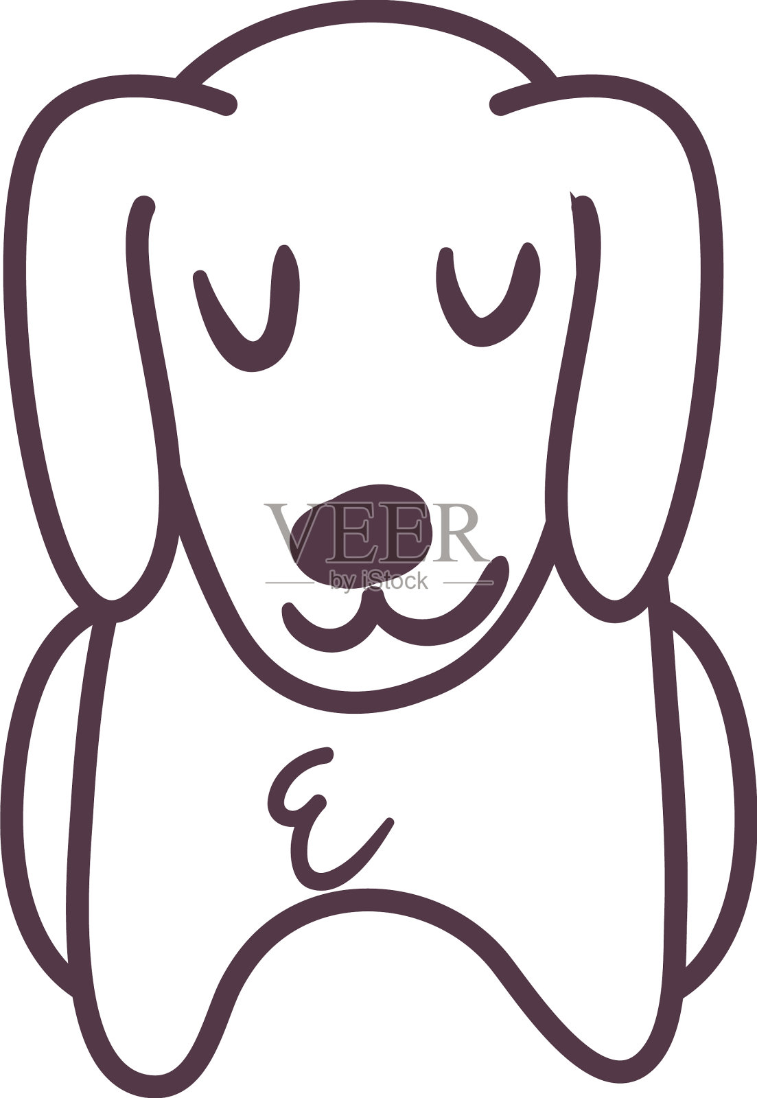 耷拉着耳朵的宠物狗设计元素图片