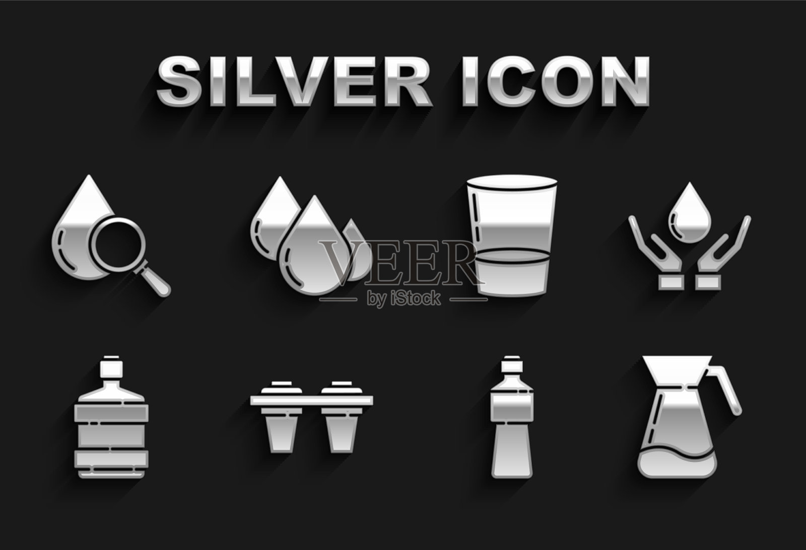 设置滤水器用肥皂壶洗手图标素材