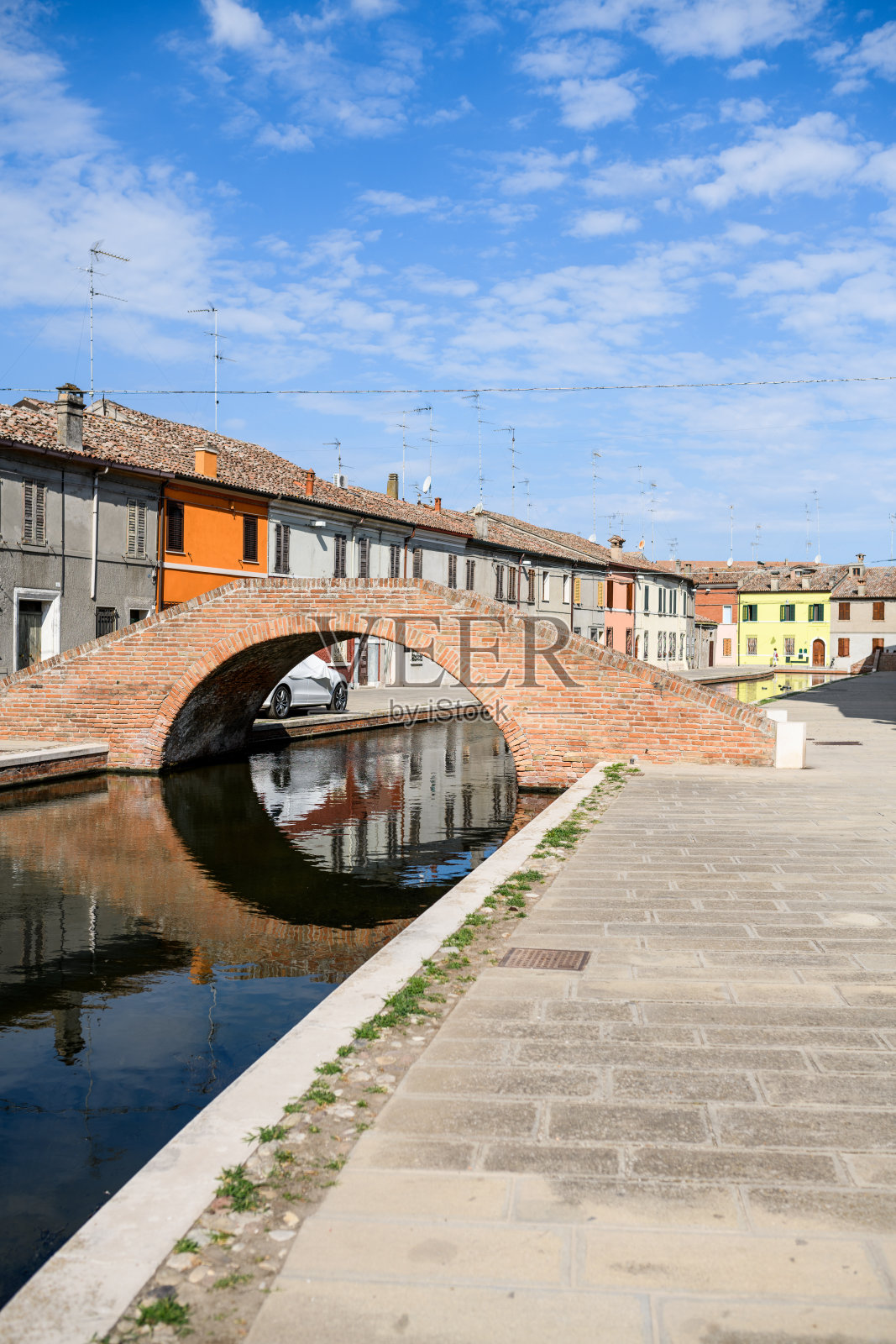 科马乔镇，费拉拉，意大利照片摄影图片