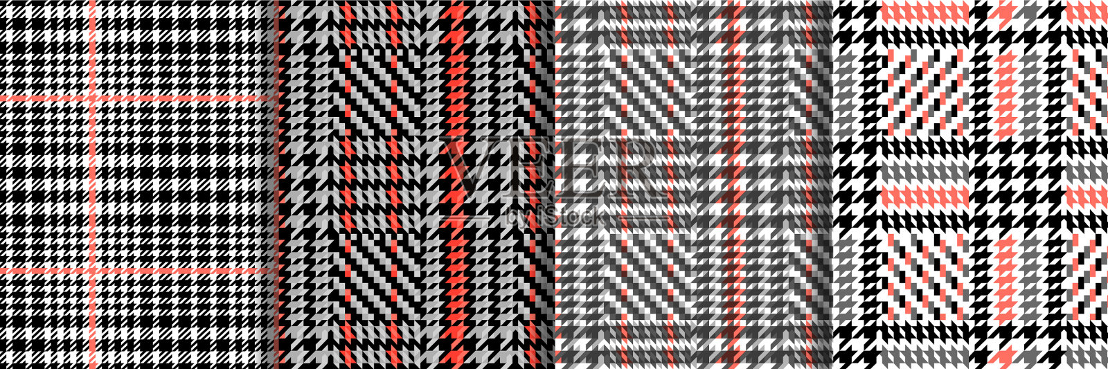 检查时尚无缝模式设置重复插画图片素材