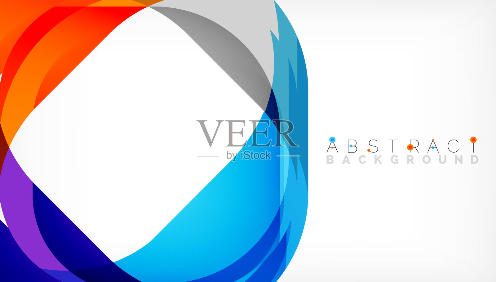 抽象的带有重叠波的正方形形状插画图片素材