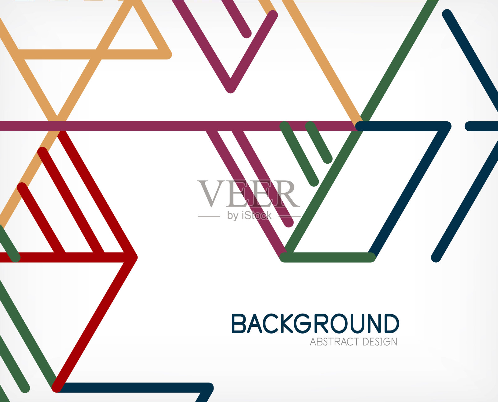 抽象的背景色线在白色上插画图片素材