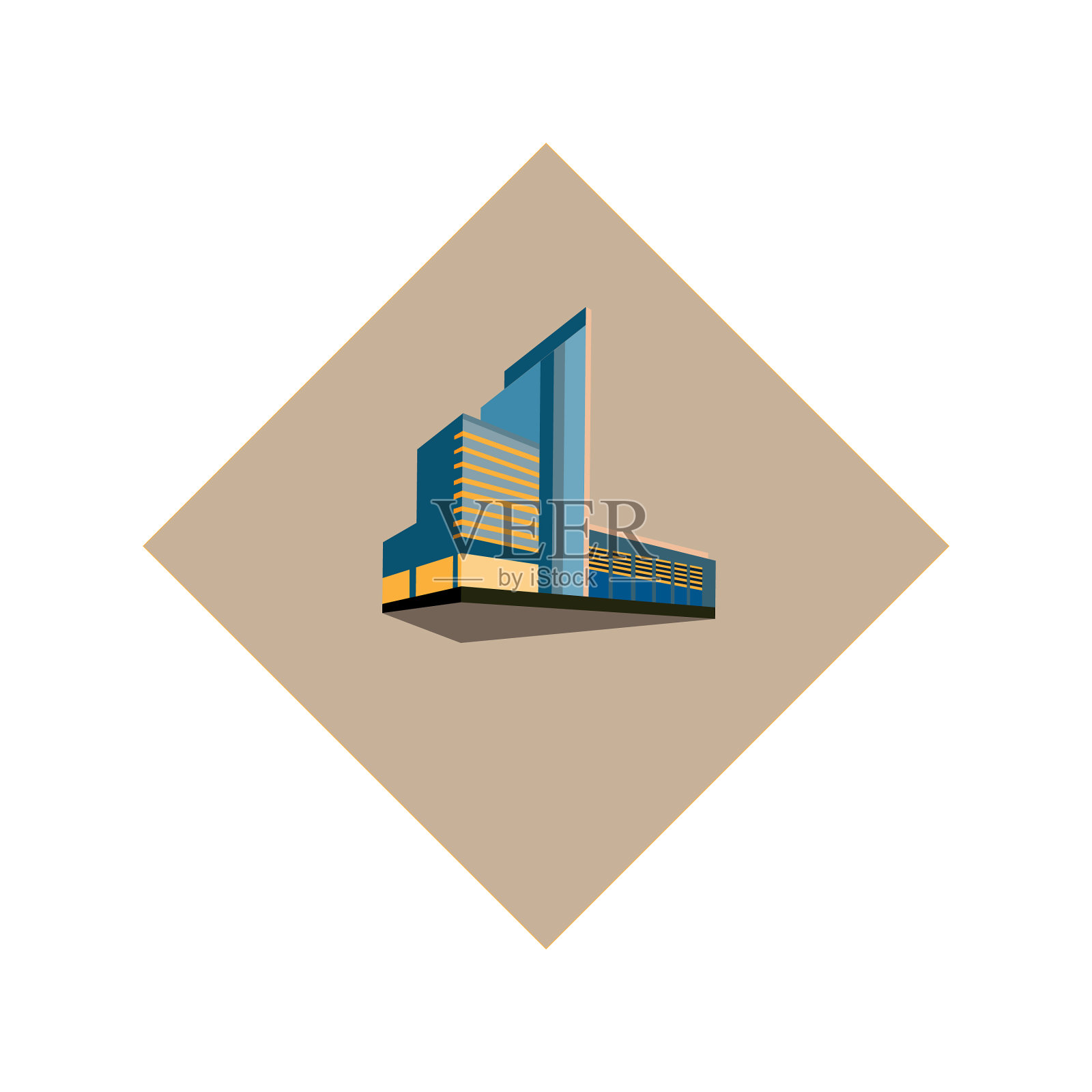 房地产设计标志插画图片素材