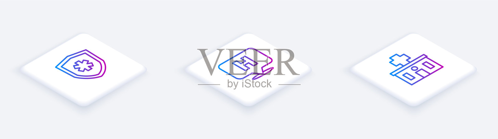 设置等距线人寿保险位置图标素材