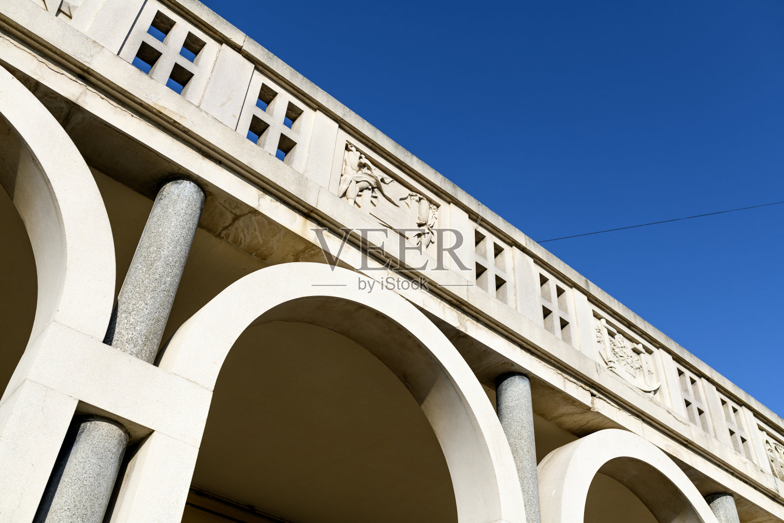 意大利费拉拉特雷西加洛的理性主义建筑照片摄影图片