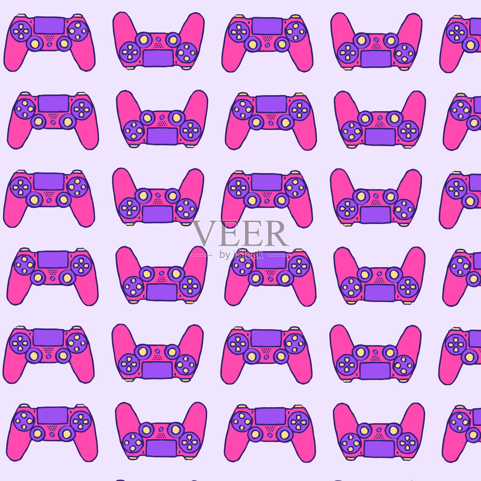 ps4控制器插画图片素材