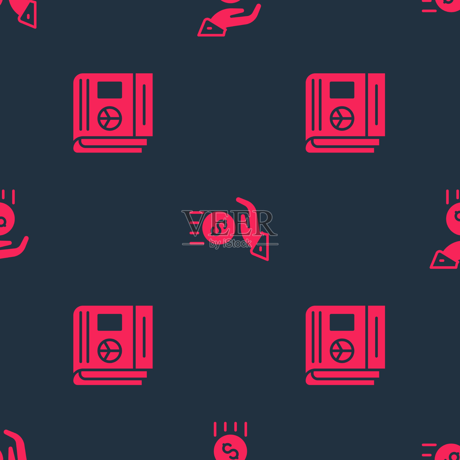 设置新闻和硬币在手-最低工资图标素材