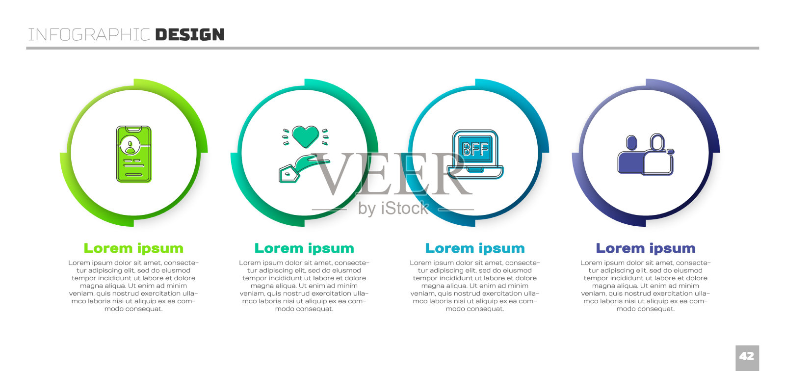 设置约会app在线愉快的关系最好的朋友插画图片素材