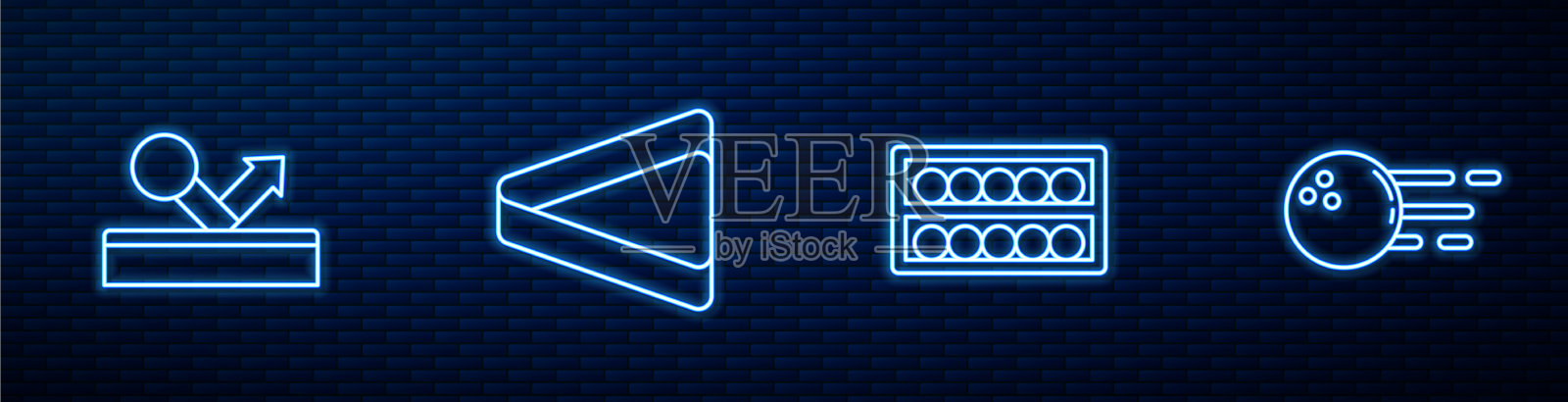 把线球放在一个三角形的架子上插画图片素材