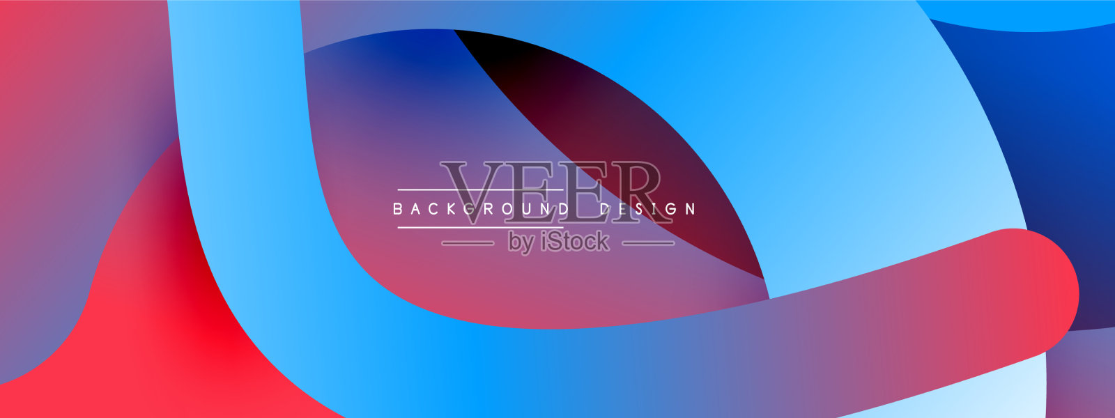 抽象交叠线和圆几何插画图片素材