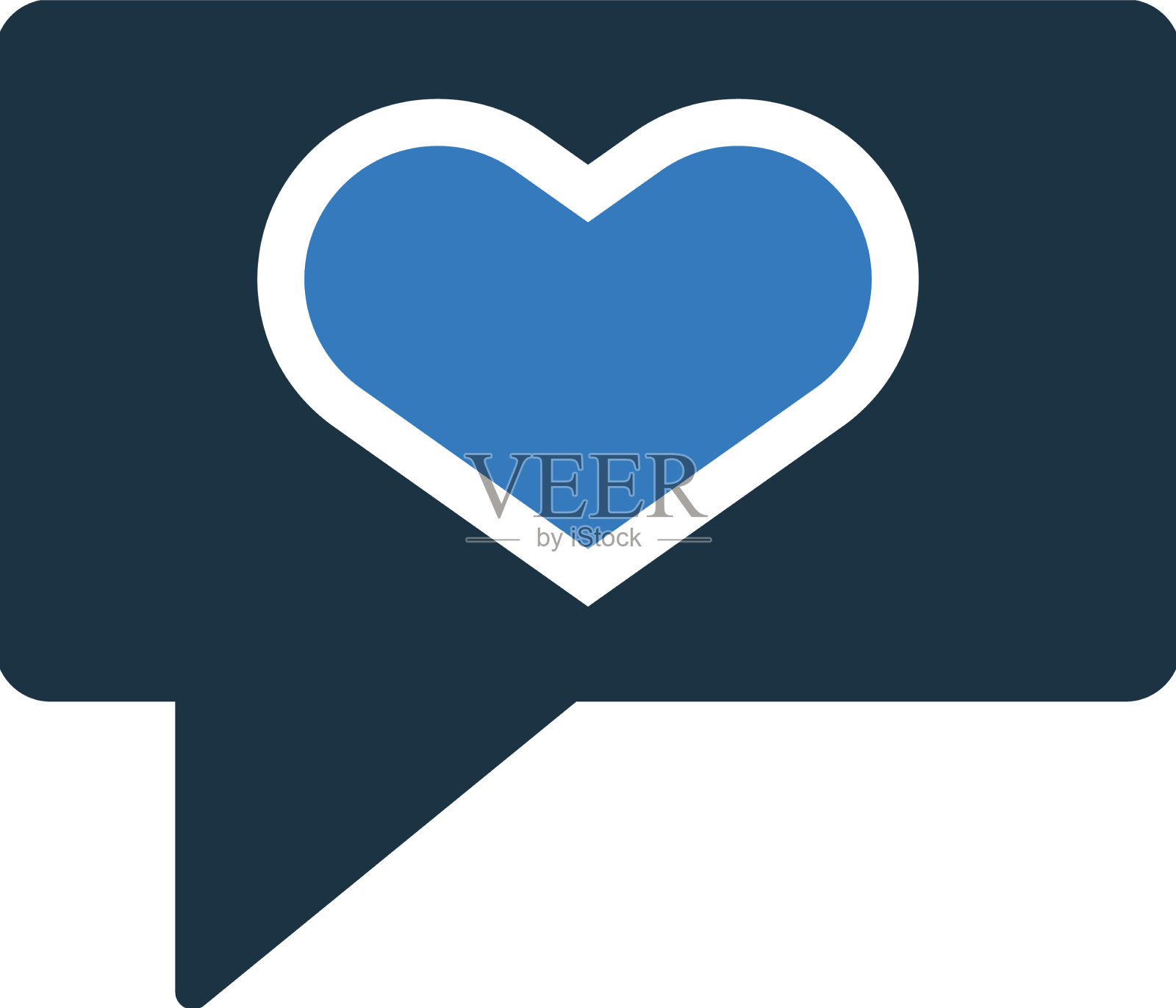 聊天最爱的爱图标简单的编辑设计设计元素图片