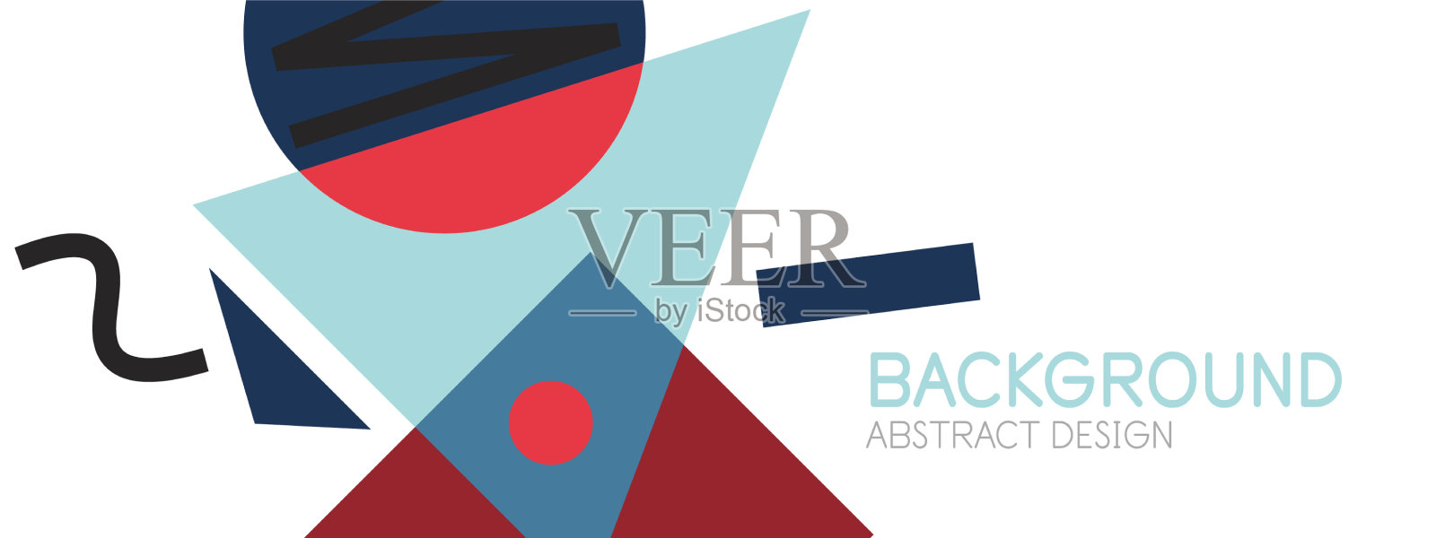 抽象的背景块线三角形插画图片素材