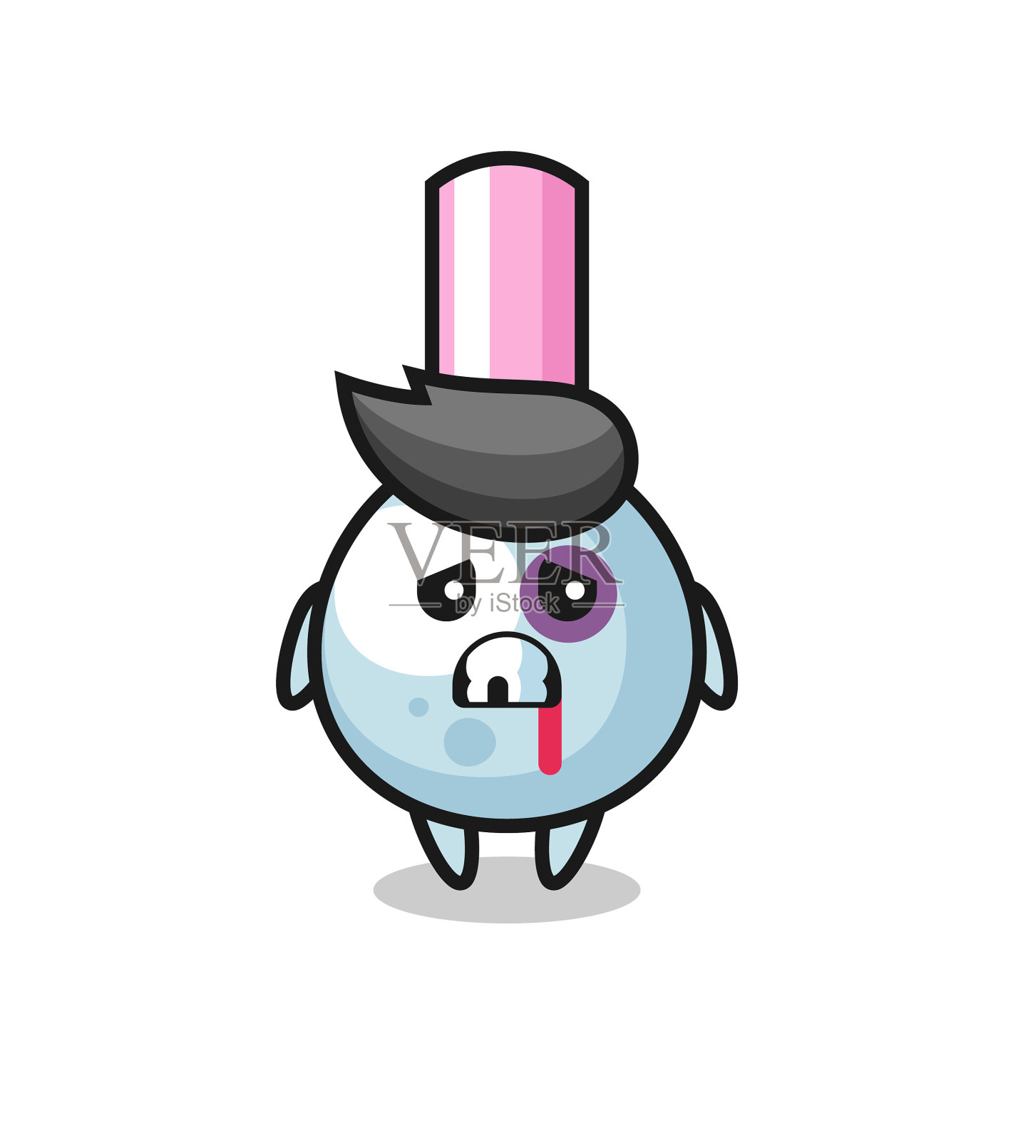 受伤的棉花花蕾性格与青肿的脸设计元素图片