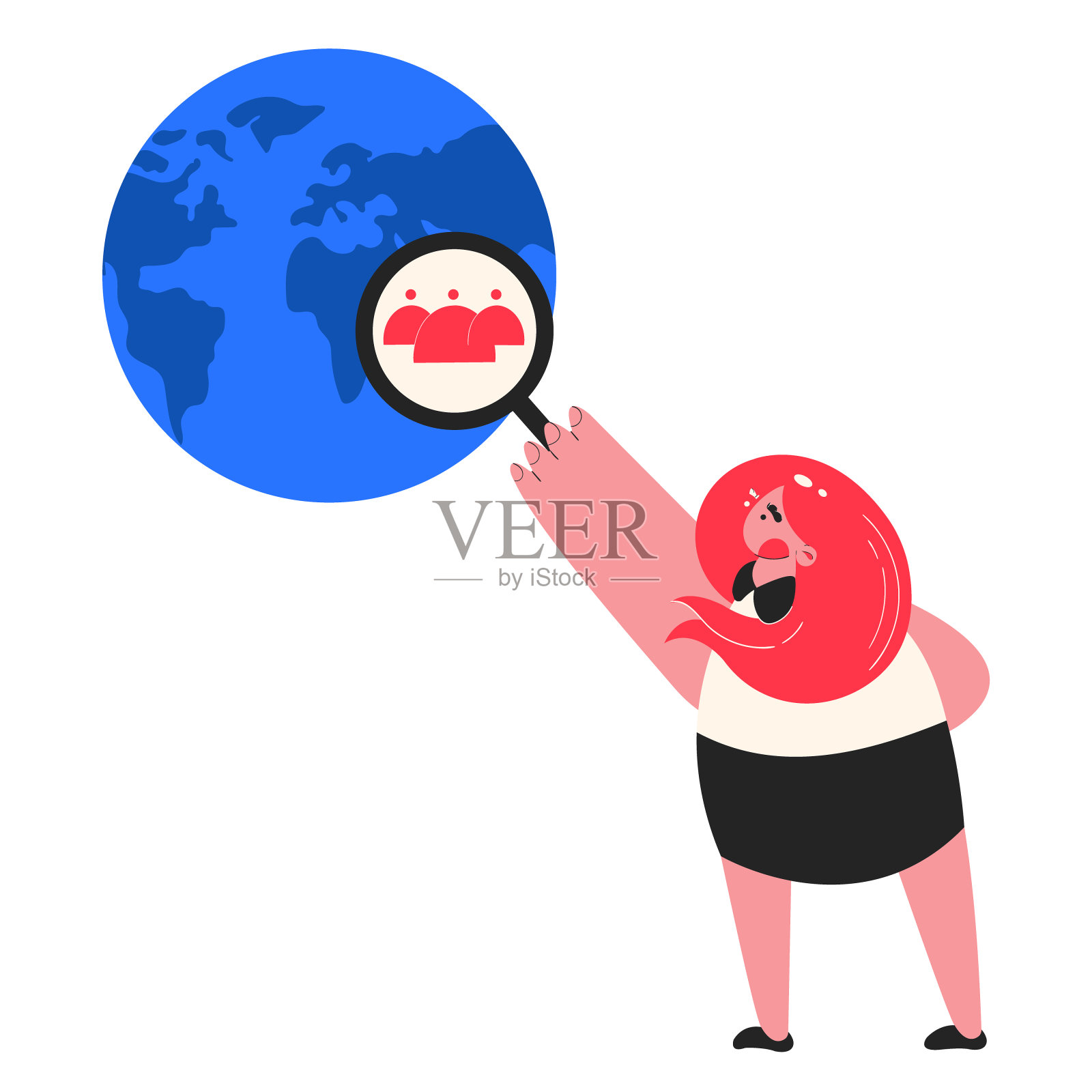 Ui，界面，编程，自由职业者，webstudio, seo，职业中介，工作搜索，招聘管理插画图片素材